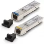 SFP WDM šviesolaidinis siųstuvų-imtuvų rinkinys Extralink 1.25G 1310/1550nm vienmodis 3km SC DOM