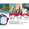 Keliaujantis maitinimo adapteris GEMBIRD TPA-EU1A1C20-01-W 20W, USB-A 18W + USB-C 20W, Schuko kištukas, įėjimas 100–250V