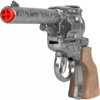 Žaislinis metalinis kaubojiškas revolveris Gonher 8 šūvių modelis 239842