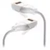 Tinklo kabelis Ubiquiti UACC-Cable-Patch-EL-C6A-15M-W RJ-45 Cat6a 15 m permatomai baltas
