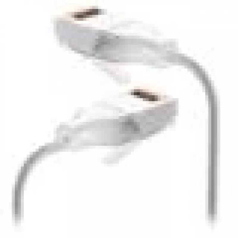 Tinklo kabelis Ubiquiti UACC-Cable-Patch-EL-C6A-15M-W RJ-45 Cat6a 15 m permatomai baltas