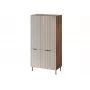 Spinta Cama Meble ALMERA Cama 5 90x52x185 cm, riešutmedžio rėmas, kashmyro durys, 6 lentynos