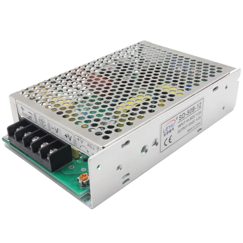 DC/DC įtampos keitiklis Extralink SD-50C-24 48V→24V 50W pasyvus aušinimas metalinis korpusas