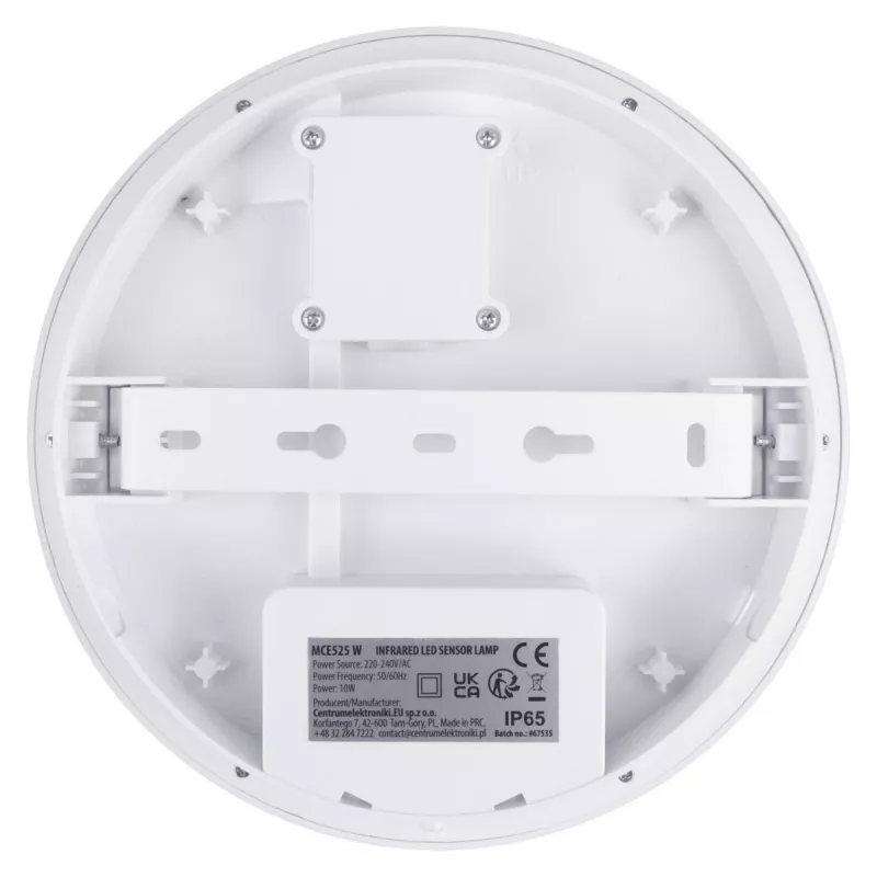LED lempa su PIR jutikliu MACLEAN MCE525 W – lauko šviestuvas su judesio davikliu