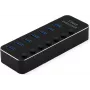ROLINE USB3.2 Gen1 šakotuvas, 7x A, atskirai perjungiami prievadai (14.02.5057)