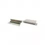 Stalinis pataisų skydelis CAT 6 STP RJ-45 12 prievadų pilkas RAL 7035