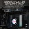 Vandens aušintuvas „Corsair Nautilus 240 RS LCD“ 12 cm Juodas