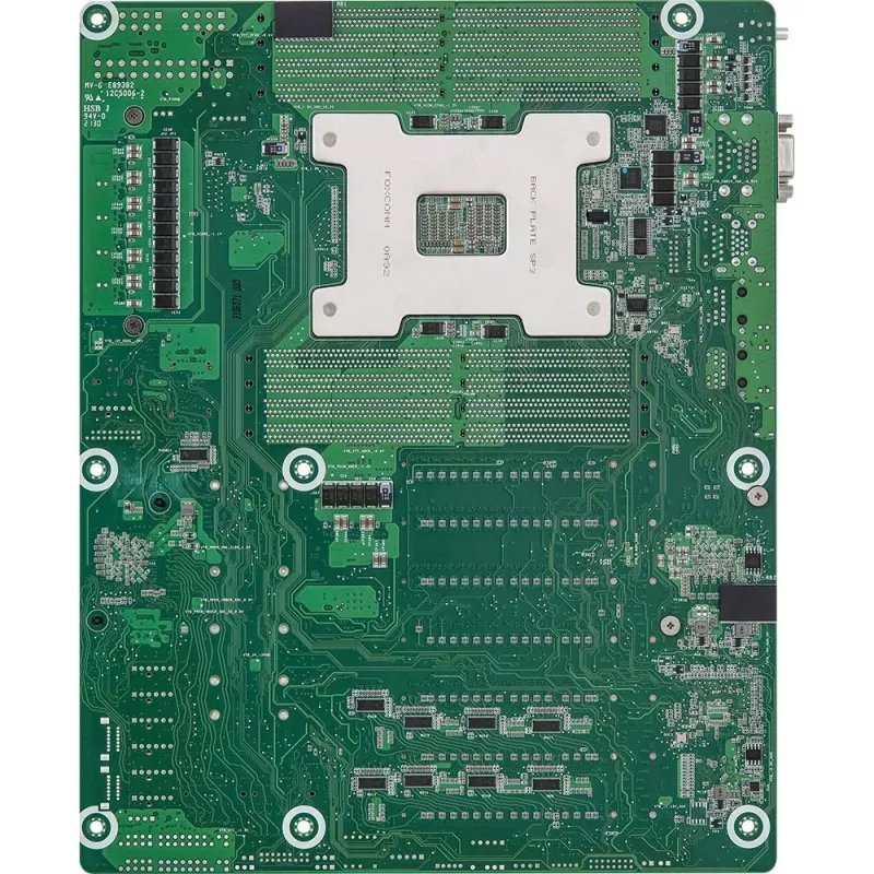 ASRock WRX80D8-2T ATX serverinė motininė plokštė, AMD WRX80 mikroschemų rinkinys, lizdas sWRX8, 8x DDR4 DIMM, 12x SATA III, 3x RJ-45