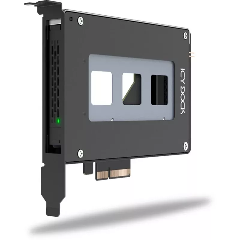 ICY Dock ToughArmor MB111VP-B – Mobilus diskų rack'as M.2 / M.3 SSD – 2,5 colio (6,4 cm) – NVMe – PCIe 4.0 x4 – Juodas (MB111VP-B)