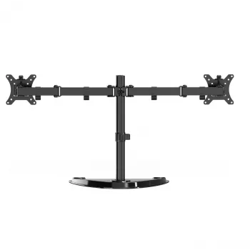 Gembird MS-D2ST-02 Monitorinis stovas (rotacija, pakreipimas, pasukimas), 13”–32”, juodas