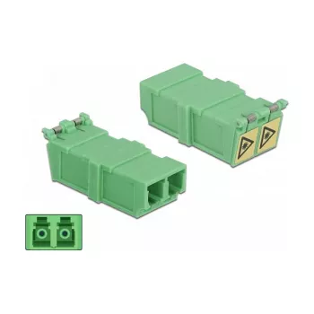 Optiminis skaidulų movos jungiklis DeLOCK 85927 LC Duplex moteriška-moteriška 4 vnt.