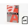 Spalvotas popierius Double A, 80g, A4, 500 lapų, Raudonas