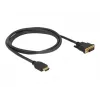 Laido adapteris DeLOCK 85653 1,5 m HDMI A tipo – DVI juodas