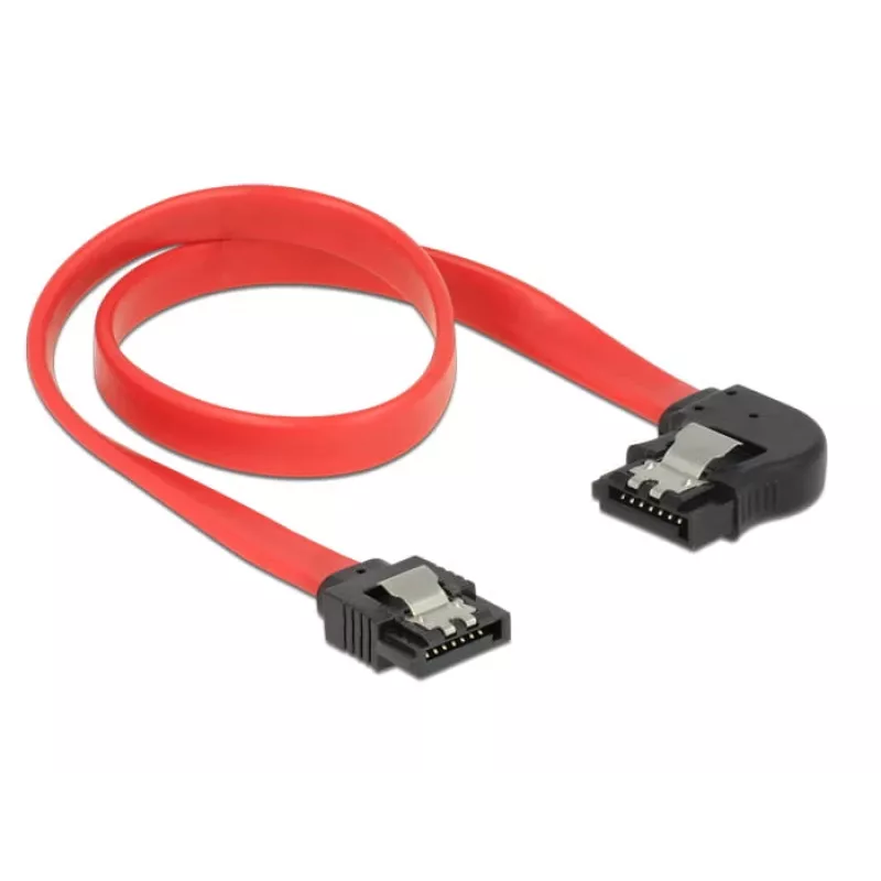 SATA kabelis DeLOCK 83963 0,3 m SATA 7-pin Juodas Raudonas