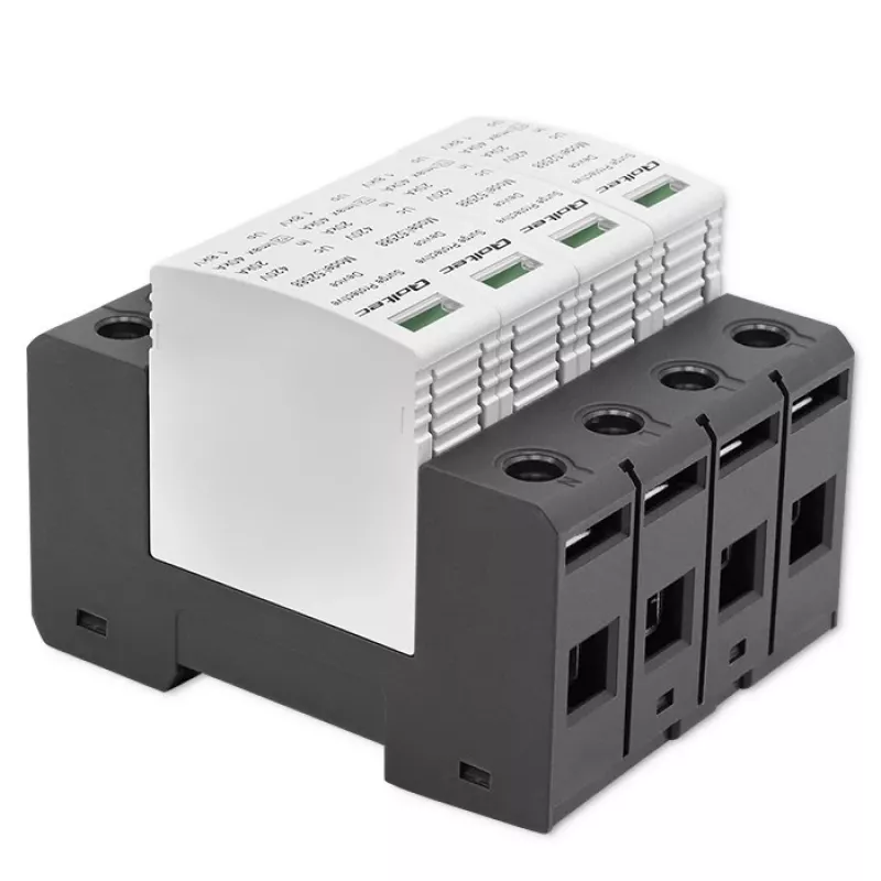 Apsaugos nuo viršįtampių įrenginys QOLTEC 52588 AC 4P 420V T2 C – 4 polių kintamosios srovės viršįtampių ribotuvas, 420 V, 2 tipo