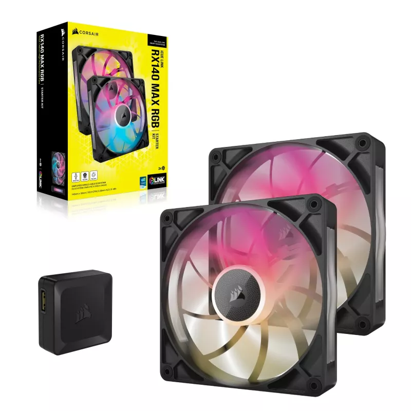 Ventiliatorius Corsair iCUE LINK RX140 MAX RGB 140 mm