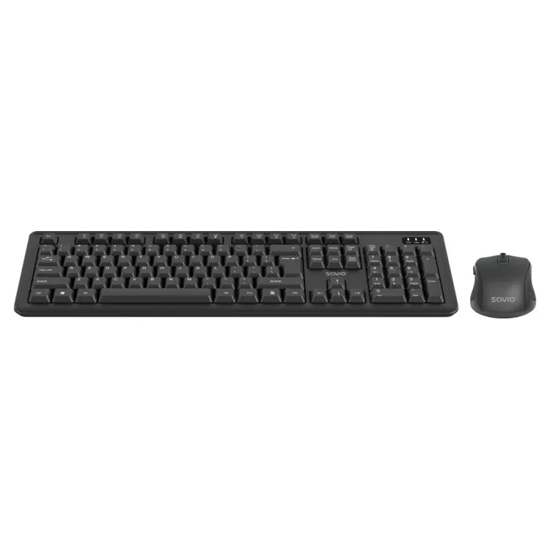 Savio KB-03 klaviatūros ir pelės rinkinys, laidas, USB, QWERTY JAV anglų, juoda