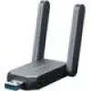 Belaidis USB adapteris MERCUSYS MA37BEH – didelio stiprinimo Wi‑Fi 7 (BE6500) USB-C/USB-A