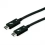 ROLINE USB-C laidas 0,8 m USB 3.2 Gen 1 40000 Mbit/s juodas