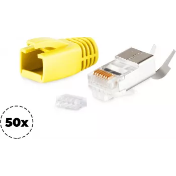 RJ-45 jungtis ShiverPeaks 72067-50Y geltona