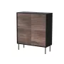 Cama 4D CORTINA komoda 102x40x118 juodas/riešutas
