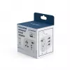 Kelioninis adapteris GEMBIRD TPA-EU2A1C15-01-W — 15W, 2× USB-A + 1× USB-C, E tipo kištukas