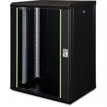 Sieninis tinklo spintos rėmas Digitus DN-19 16-U-SW