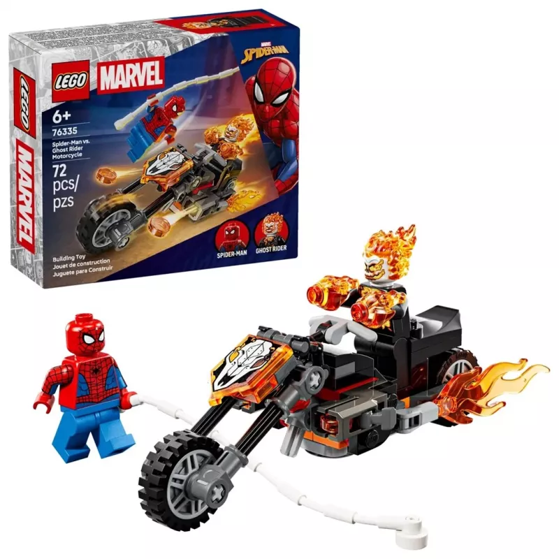 LEGO MARVEL 76335 Žmogus voras prieš Ghost Rider motociklą