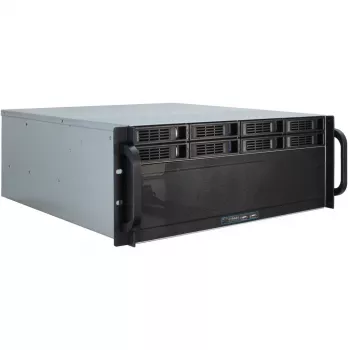 Serverinis korpusas Inter-Tech 4U-4408 Rack, juodas, sidabrinis