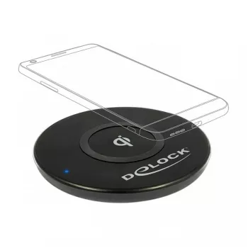 Belaidis įkroviklis DeLOCK 65917 patalpoms, juodas, USB