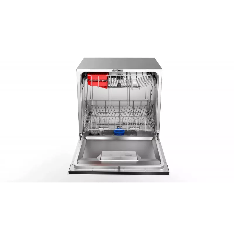 Indaplovė įmontuojama Toshiba DW-08T2EE(S)-PL — 8 komplektų, F energijos klasė, 49 dB, 55×59×50 cm