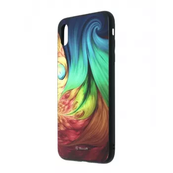 Apsauginis stiklas iPhone XS Tellur — spausdintas hipnotizuojantis dizainas