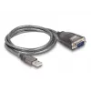 DeLOCK 61400 keitiklis USB A – RS-232 juodas