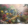 Thomas Kinkade Studios: Mickey & Minnie in the Nostalgia Metal Tin, Dėlionė 500 dalių