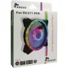 INTER-TECH RS-071 120mm ARGB korpuso ventiliatorius – juodas