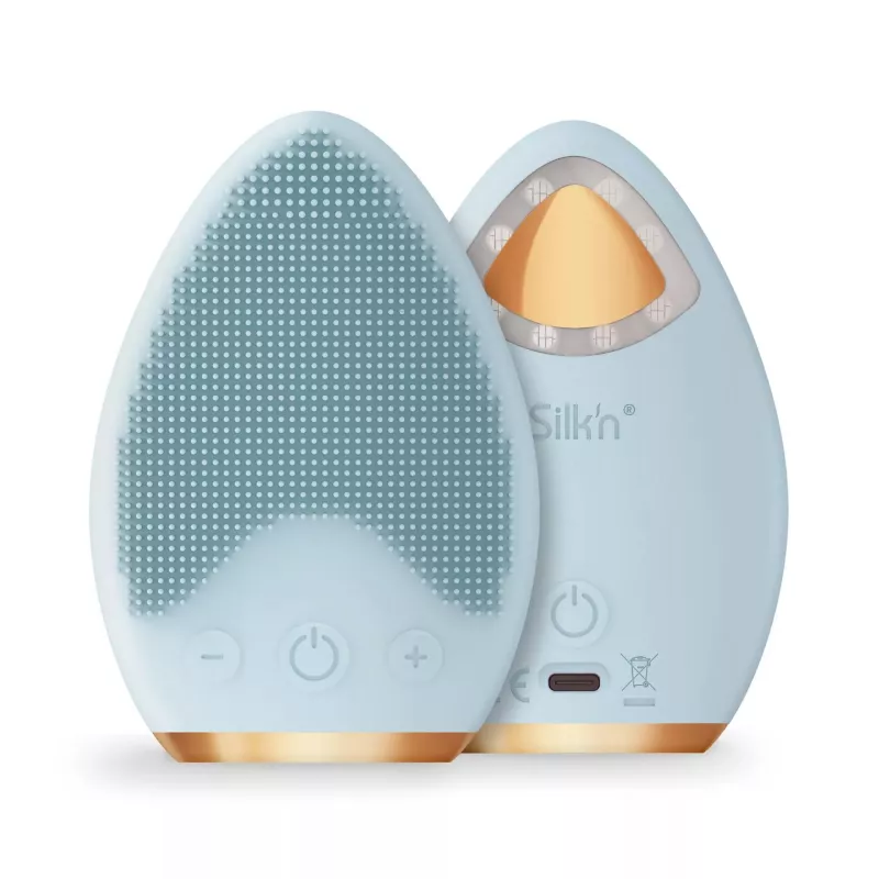 Vibracinis veido valymo šepetėlis Silk'n Bright Lux Žalia, įkraunamas, 3 h