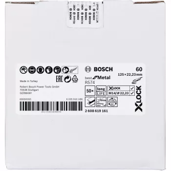 Bosch 2 608 619 161 šlifavimo diskas metalo apdirbimui su X-LOCK