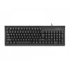 Pilno dydžio laidinė klaviatūra NATEC MORAY Home/Office USB QWERTY US International juoda, 104 klavišai, skaičių blokas