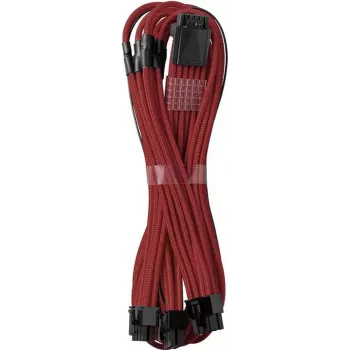 CableMod 12VHPWR į 3× PCIe ModMesh kabelis 60 cm — CableMod C-Series Pro (tamsiai raudonas)