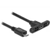 USB kabelis DeLOCK 85245 USB 2.0 0,25 m Micro-USB B juodas