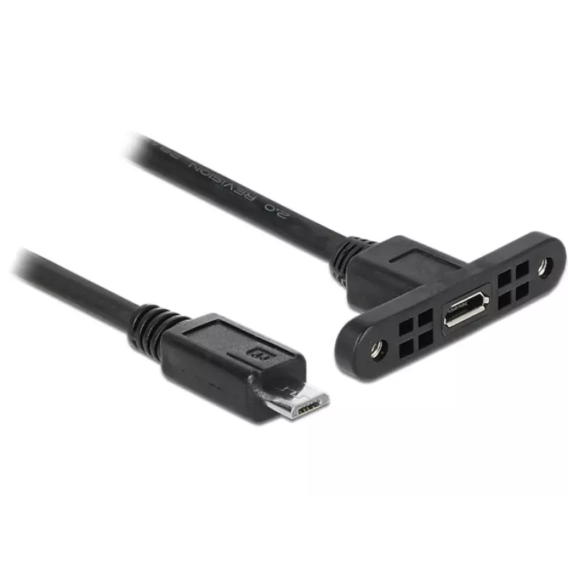USB kabelis DeLOCK 85245 USB 2.0 0,25 m Micro-USB B juodas