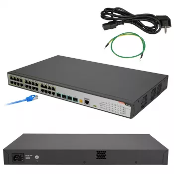 Valdomas jungiklis FiberHome S4820-28T-X-PE-AC L2/L3 Gigabit Ethernet 24 prievadai PoE