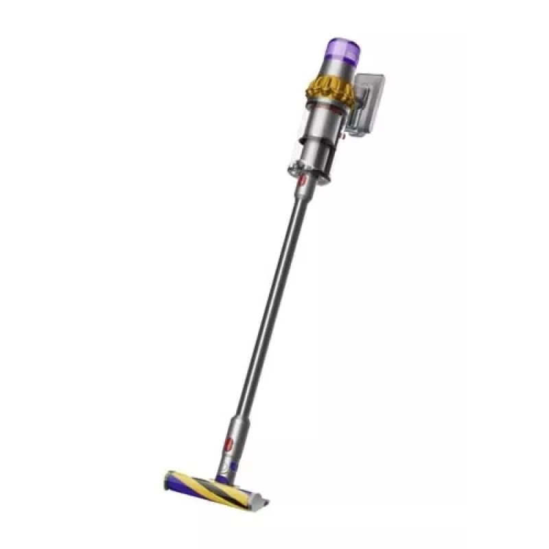 Belaidis dulkių siurblys Dyson V15 Detect Absolute, nikelio/gelsvos spalvos, 446986-01
