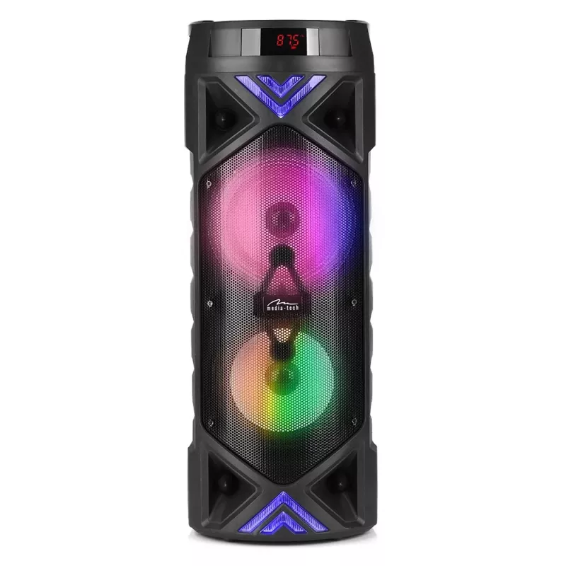 MEDIA-TECH POWER AUDIO BT FUNBOX KEG PRO MT3182 – nešiojamas Bluetooth garsiakalbis su karoke