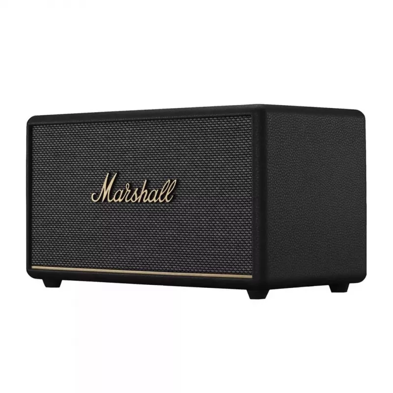 Belaidis Bluetooth garsiakalbis Marshall Headphones Stanmore III Juodas – kompaktiška namų garso sistema, kelių šaltinių poravimas, RCA ir optinis įėjimas