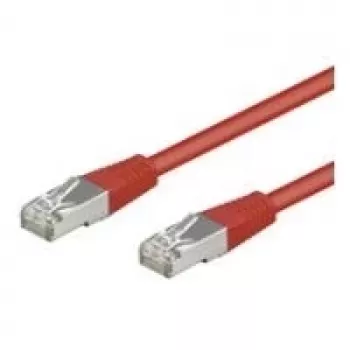 Wentronic Goobay CAT 5e Patch kabelis, F/UTP, Raudonas, 5 m - CCA vario mišinys (50154)