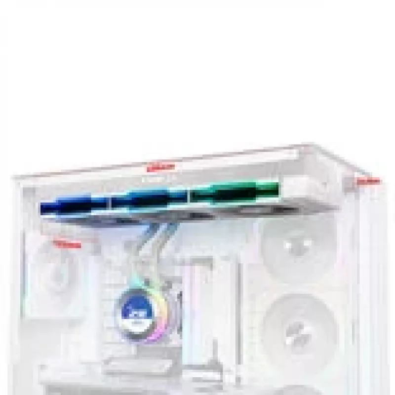 Vandens aušintuvas Lian Li Hydroshift II LCD-C 360TL – 120 mm ventiliatoriai, 200–2600 RPM, FDB, baltas