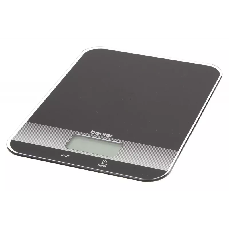 Beurer 70404 virtuvinės svarstyklės skaitmeninės juodos nešiojamos 5 kg 200x145x17 mm