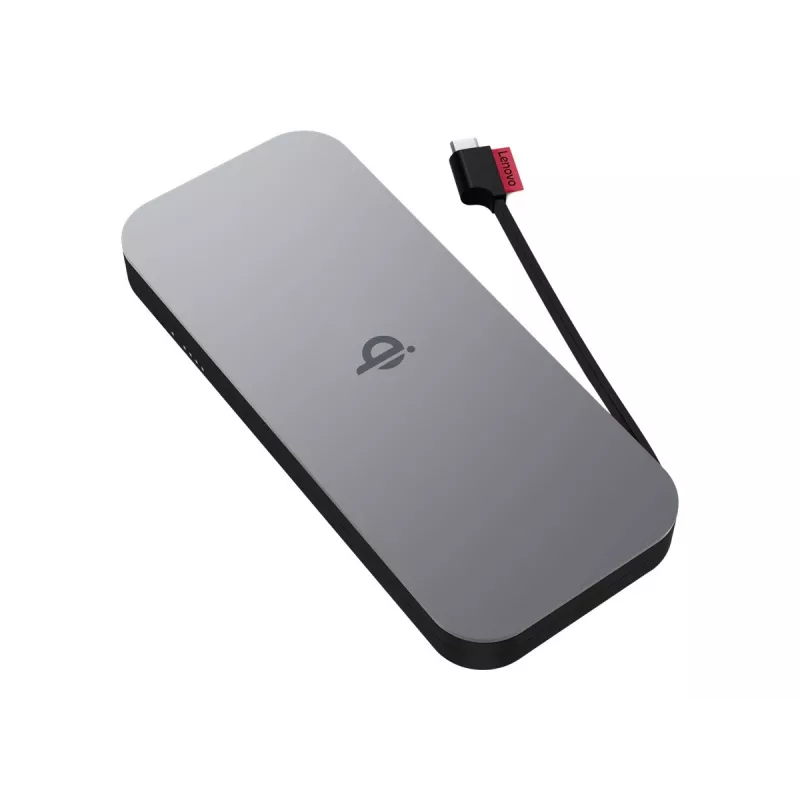 Lenovo 40ALLG1WWW nešiojamas maitinimo bankas 10000 mAh Ličio jonų su belaidžiu įkrovimu Juoda