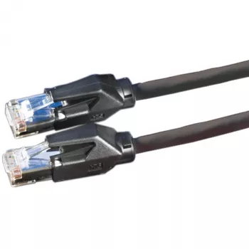 DTWYLER Patch Cable Cat.6 Class E S/FTP CU 7702 flex LSOH Hirose TM21 juoda 1m